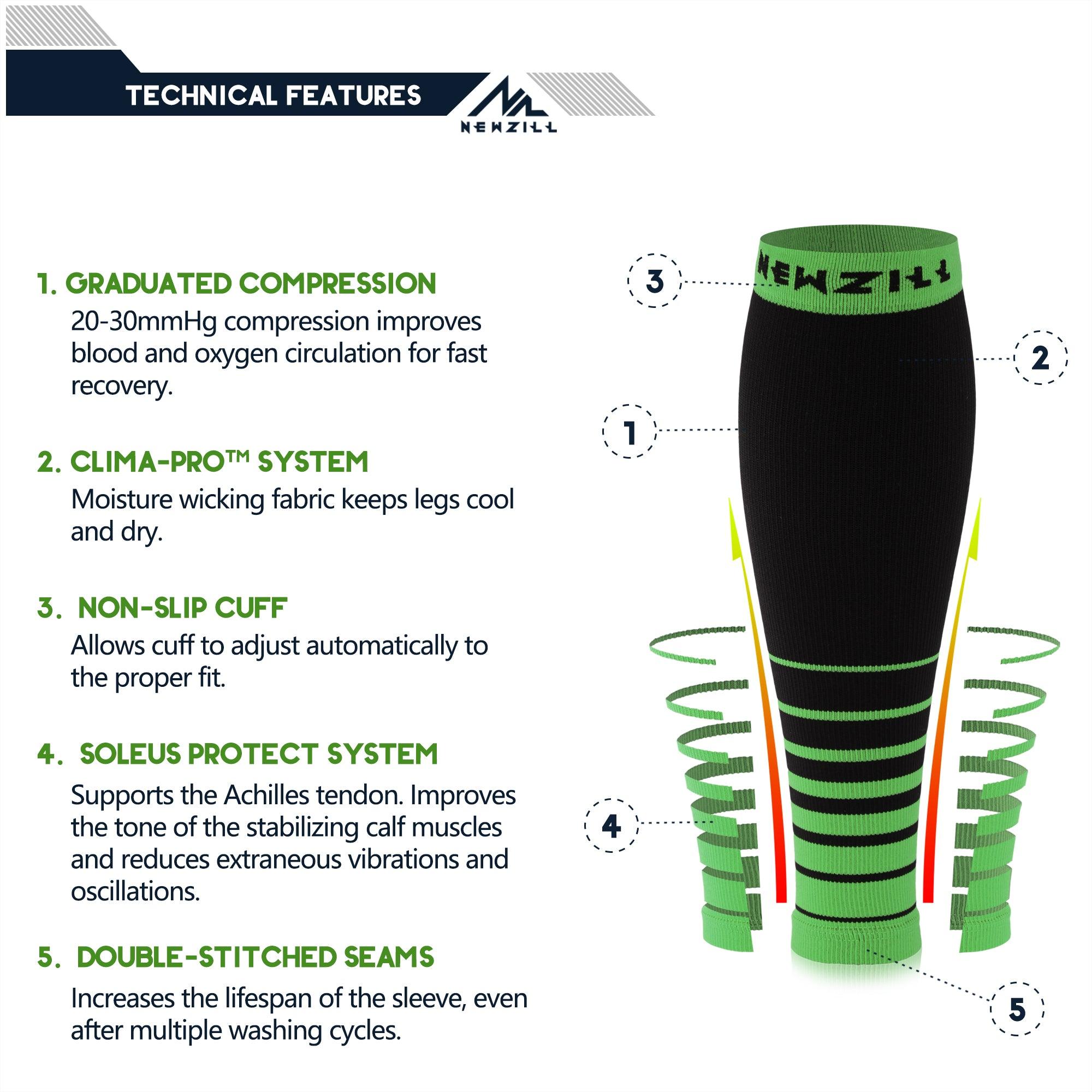 Graduated Compression Knee Sleeves (20 - 30 mmhg) – ZAREUS