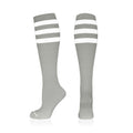 Newzill knee-high 24-seven compression socks blue with gray stripes