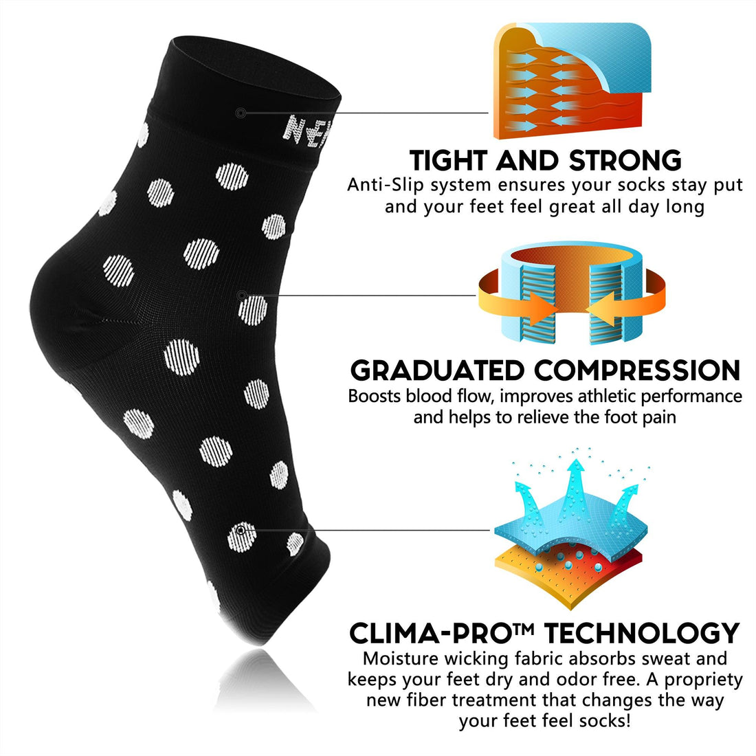 Newzill ankle compression socks