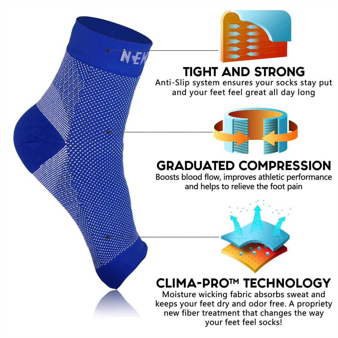 Newzill ankle compression socks